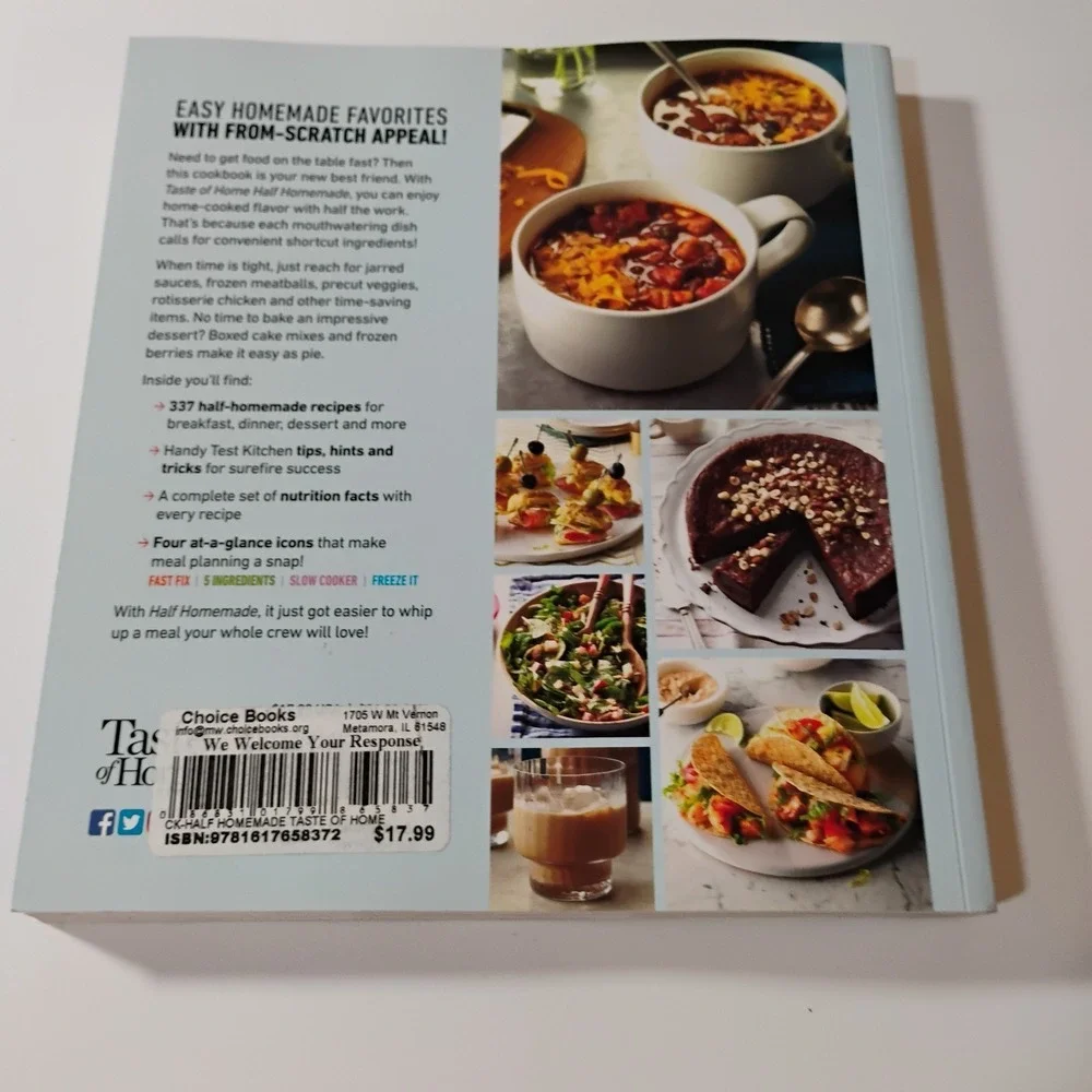 Taste of Home Cookbooks Softcover Lot of 2